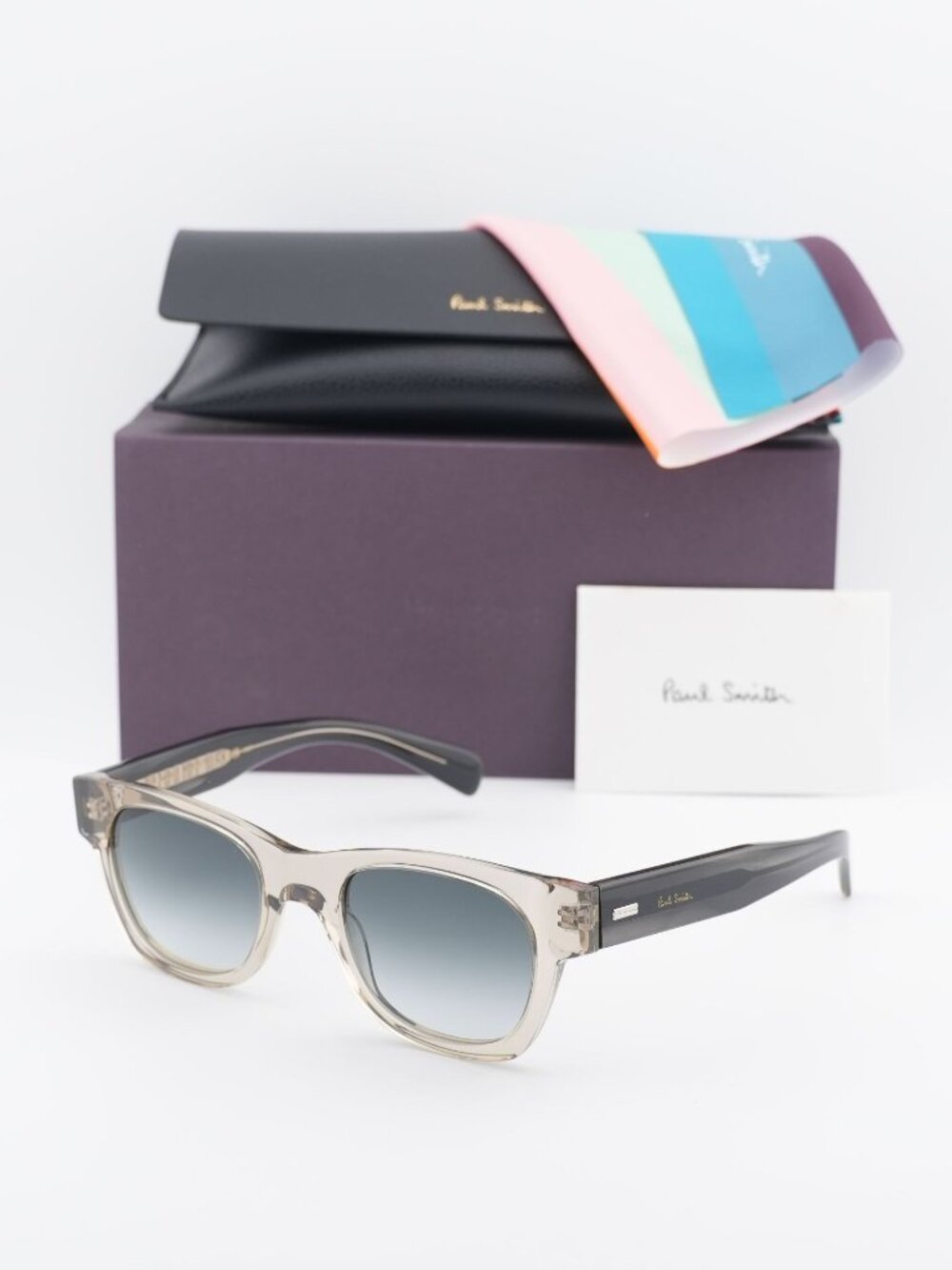 Paul Smith PSSN097 HIGHGATE 278 Square Sunglasses - Sand  / Blue